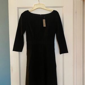 J. Crew Black Ponte Knit Dress